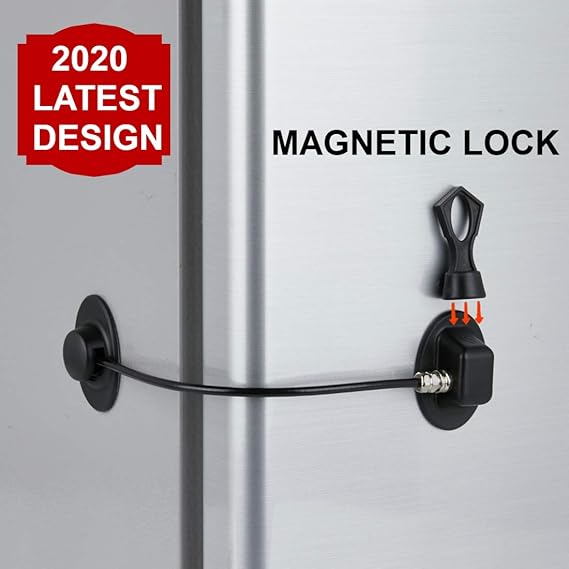 Refrigerator Lock with with Black Refrigerator Lock Dorm Freezer Door Lock