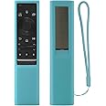 Luminous Blue Remote Cover for Samsung Voice Remote Control BN59-01363 BN59-01357, Protective Silicone Remote Case Fit for Sa