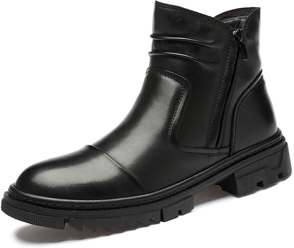 Amazon Wewin ブーツ マーチンシューズ メンズ 本革 紳士靴 サイドジップ ハイカット エンジニアブーツ ドレスブーツ カジュアル ビジネス アウトドア 冬用 バイク用 革靴 仕事靴 防滑 おしゃれ 柔らかい 超楽 イングランド風 ブーツ