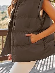 AUTOMET Womens Puffer Vests Fall Fashion Jackets