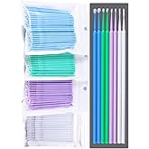 ICSTM Touch Up Paint Brushes for Automotive Paint Chip Repair,400 Pcs Repair Paint Brushes for Car Paint Repair,Clearance Cleaning, Available in 2.5mm,2.0mm and 1.5mm (400, Multiple Colors)