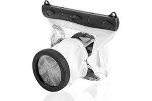 DSLR Camera Univeral Waterproof Underwater Housing Case Pouch Bag,20-Meters Dving Case Bag Cover for and Other DSLR Cameras (