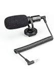 AmazonBasics On-Camera Mic with Shock Mount - Black