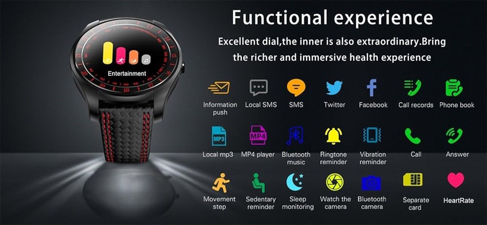 Star_wuvi Fitness Tracker HR, Reloj Inteligente con música ...