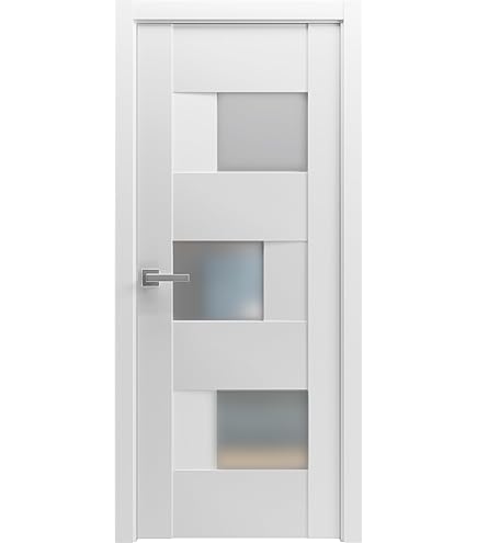 VDOMDOORS Solid French Door Opaque Glass 32 x 80 inches | Sete
