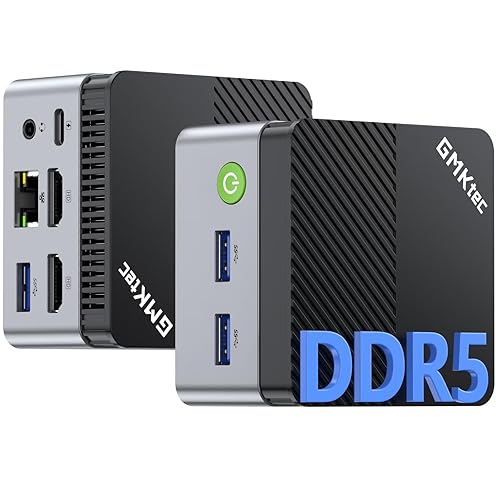 GMKtec G5 Mini PC N97(beat N150/N100/N95), Micro Computer, 12th Gen Intel Alder Lake N97 (up to 3.60GHz) 12GB DDR5 1TB Hard Drive/TF Card/USB3.2/HDMI*2 for Business, School, Office, Micro CP