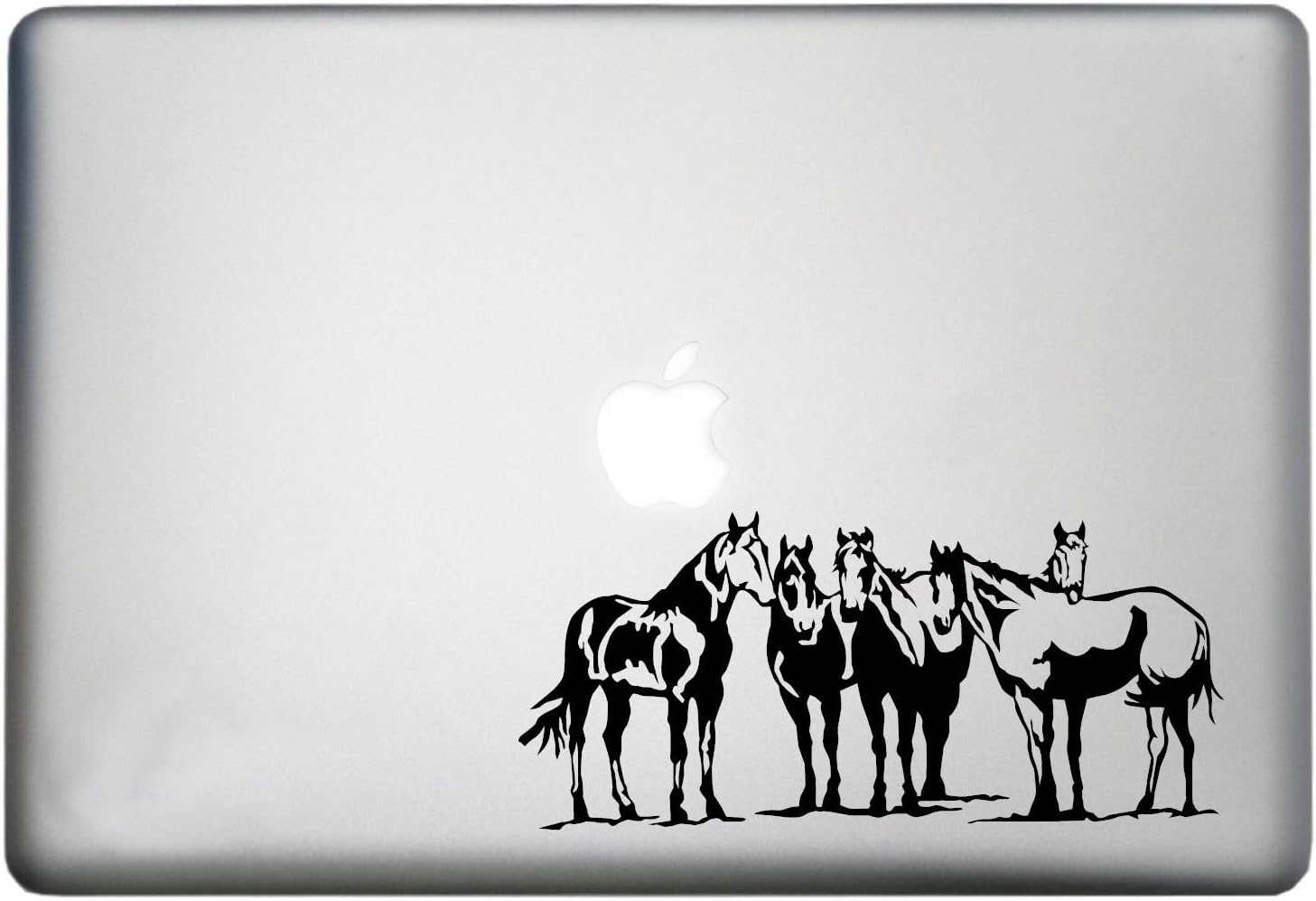 Horse MacBook Pro Silhouette Sticker Decoration Vinyl Decal is a Wild Spirit Horses Design Laptop Sticker. Laptop Sizes 11, 12, 13 and 15 inch. Many Colors-Black