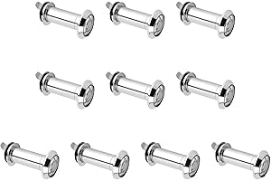 10 Pcs Wide Angle with Heavy Duty Privacy Cover Dia 14mm Door Viewer Security Peek Peephole 220 Degree