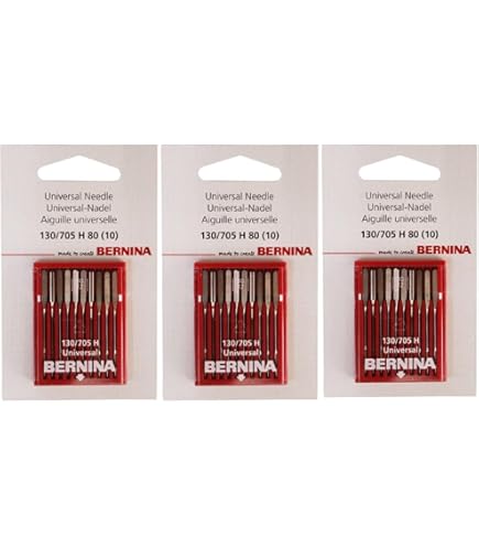 YICBOR 5-Pack Sewing Machine Needles For Bernina - Universal 130/705 H