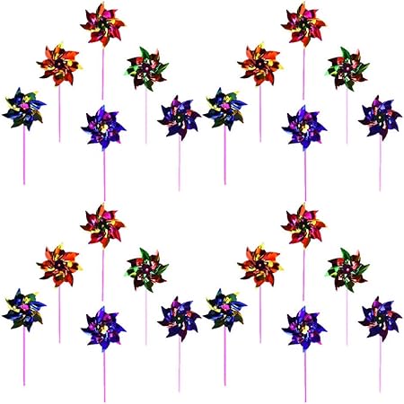 Cabilock 100 Piezas Molinete de Plástico DIY Molinetes de Fiesta Molino