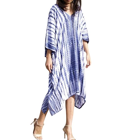 Wudube Femme Robe Bohême Chic Eté Robe De Plage Manches