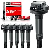 MAS Set of 6 Ignition Coil Pack &amp; 6Pcs Motorcraft Platinum Spark Plug SP589 Compatible with Lincoln MKS MKT MKX MKZ Ford Edge Flex Fusion Taurus 3.7 3.5 V6 Replacement for UF553 5C1652 DG520