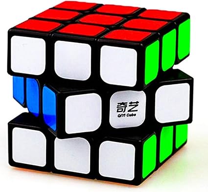 Hinik Corporation 3x3 Black Enhanced Edition High Speed Rubiks Rubic Cube 3D Puzzle,Multicolor