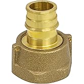 Pex-A 3/4" Pex x 1" FIP Water Meter Coupling Pex-A, F1960 Coupling Brass No-Lead