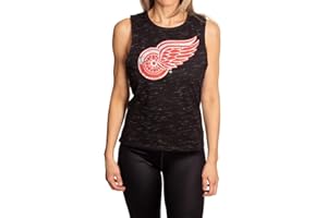 Calhoun NHL Women's Team Logo Crew Neck Space Dyed Sleeveless Tank Top Shirt
