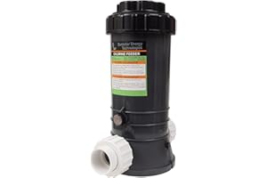 SUNSOLAR Automatic Chlorinator for Above Ground Pools and In-Ground Pools- Free Standing in-Line - Dispenser Holds 9lbs Comes