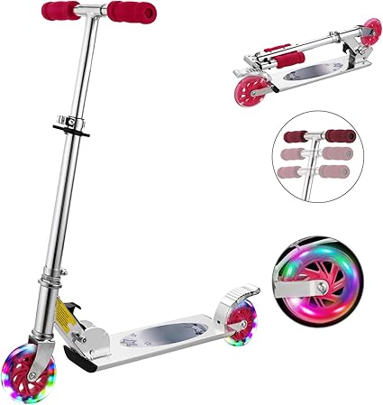 girls folding scooter