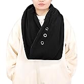 Pet Bonding Scarf - Carry Bonding Pouch - for Chinchillas, Hedgehogs, Rats, Sugar Gliders, Guinea Pigs, Rabbits, Hamsters, Gerbils, Squirrels, Ferrets, Kittens, Parrots, Birds, Reptiles (Black)