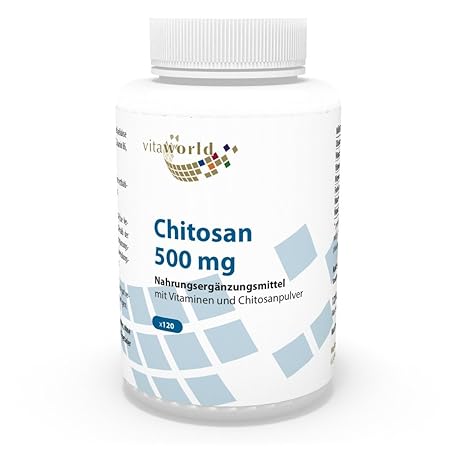 Vita World Chitosan 500mg + Vitamine 120 Kapseln Apotheken Herstellung Ballaststoffe