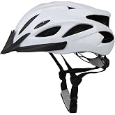 Adult Cycling Bike Helmet, Lightweight and Adjustable with Pads&Visor for Men and Women,Embedded Internal Keel,Premium Qualit