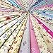 30pcs Quilting Fabric Squares Sheets 30 Different Lovely Floral Pattern Pack Assorted Sewing Fabric for Craft 12”x 12”(30 cm x 30 cm) 100% Cotton