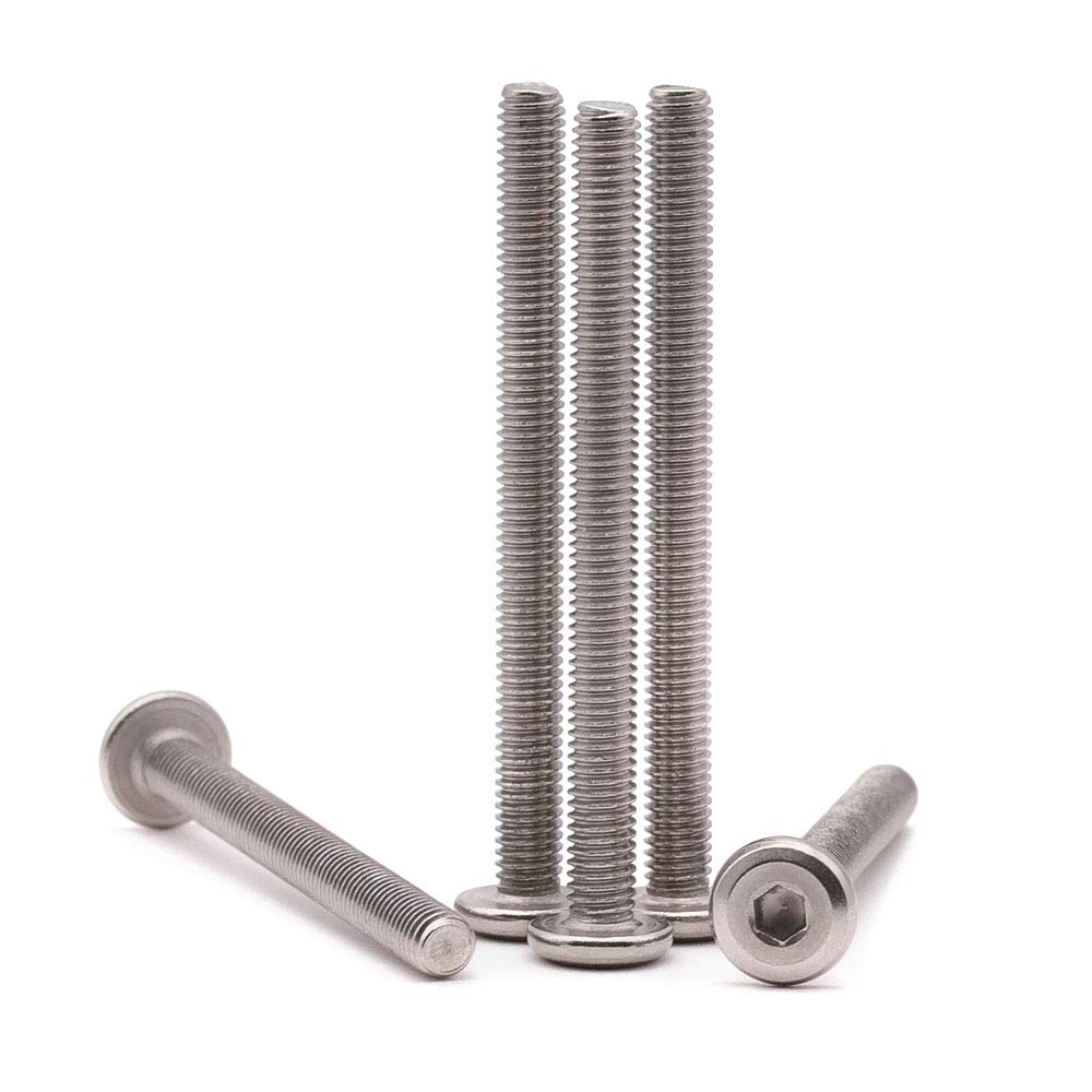 M6 x 60mm (20 PCS) Flat Round Head Socket Cap