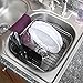 Power Brand Over Sink Dish Drying Rack Expandable Dish Drainer For Kitchen Sink, Black, with Utensil Holder