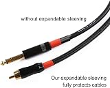Alex Tech 25ft 1/2 inch Black PET Expandable Braided Cable Sleeve Wire view 2