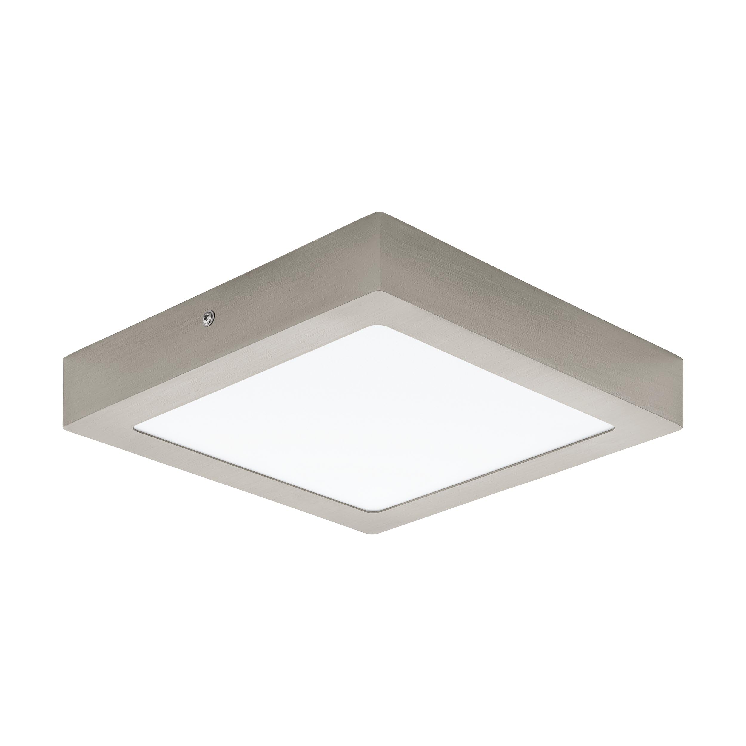 EGLO 94526 LED Satin Nickel Wall/Ceiling Lamp FUEVA 1