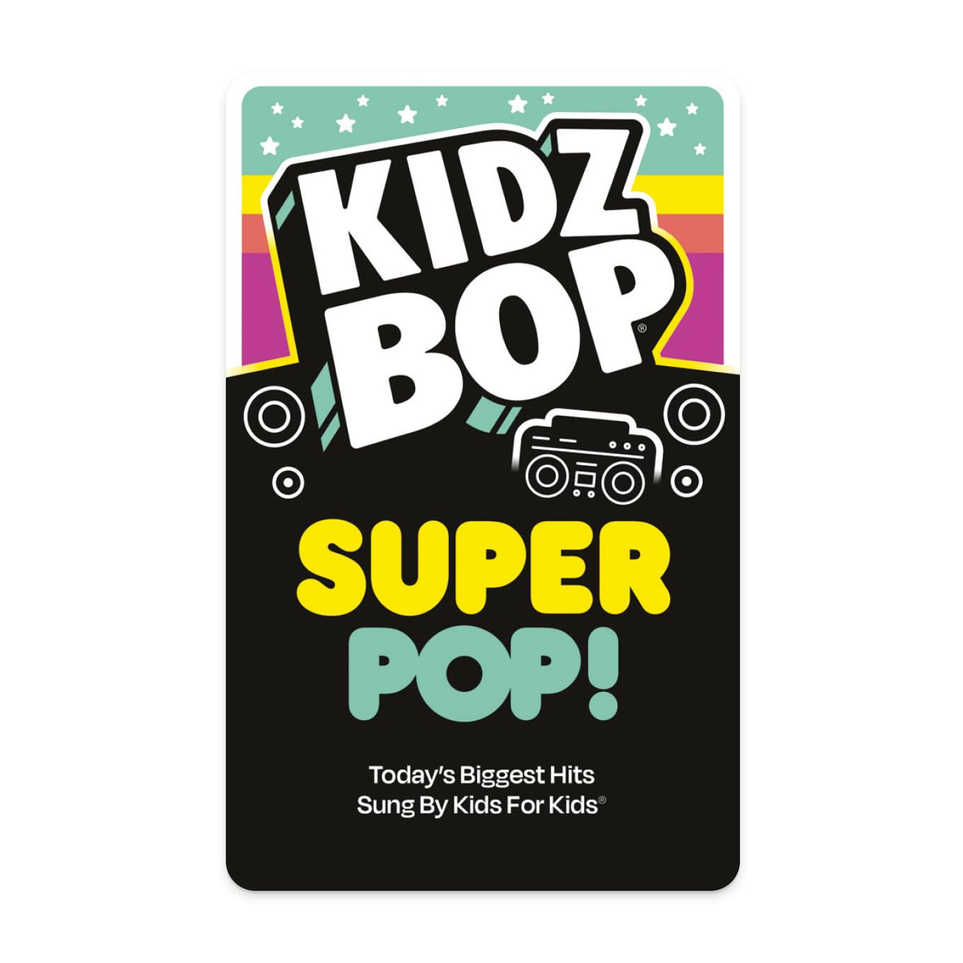 Yoto Kidz BOP Super Pop! – Kids Audio Card for Use with Player & Mini All-in-1 Audio Device, Screen–Free Listening with Fun Singalong Music for Playtime Parties & Travel, Ages 5+