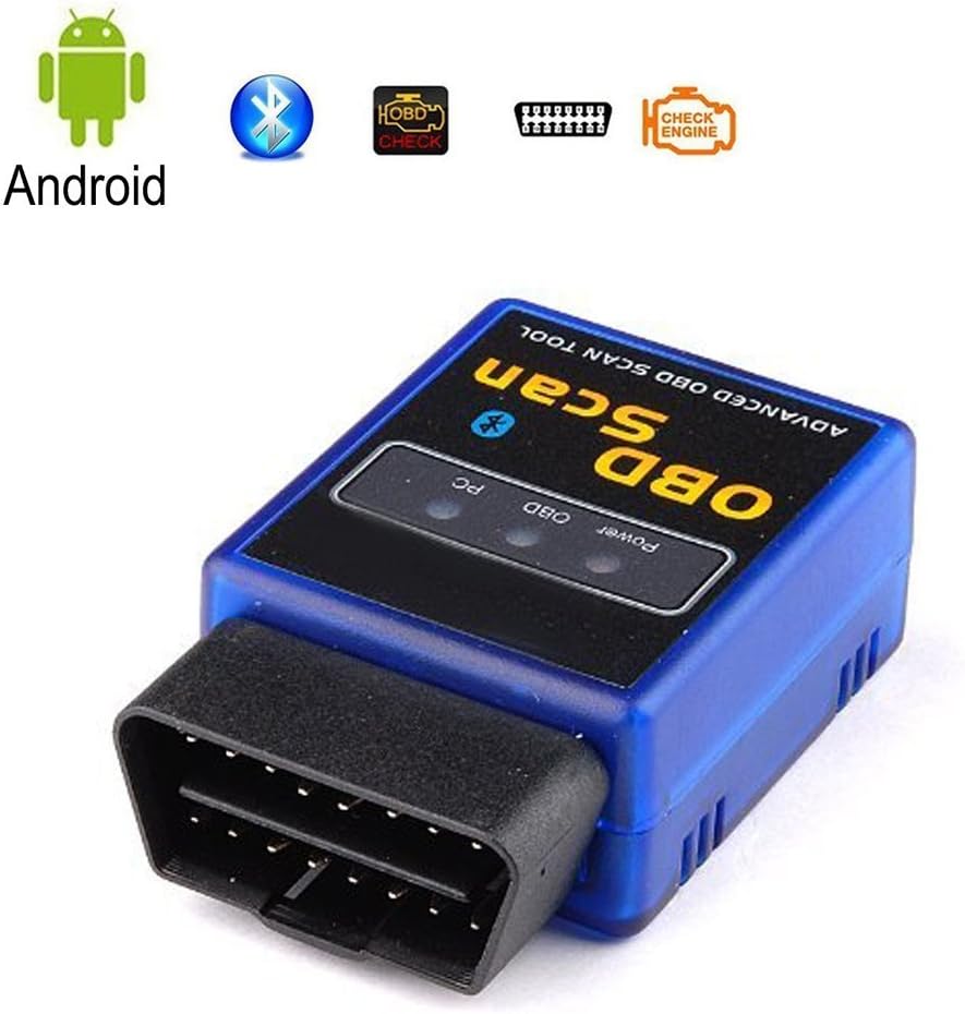 Auto Car Diagnostic Scanner Hikeren Bluetooth OBD2 OBDII Car Auto Diagnostic Adapter Malfunction indicator lamp for Android and Windows System Compatible with Torque Pro