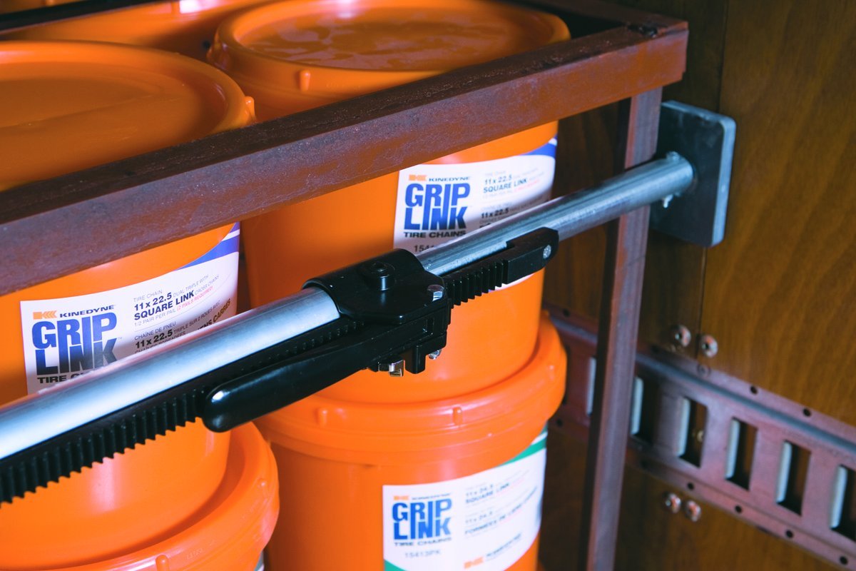 Kinedyne Corporation Cargo Bar, 89-1/2 in.L, 1-1/2 in.W, Silver