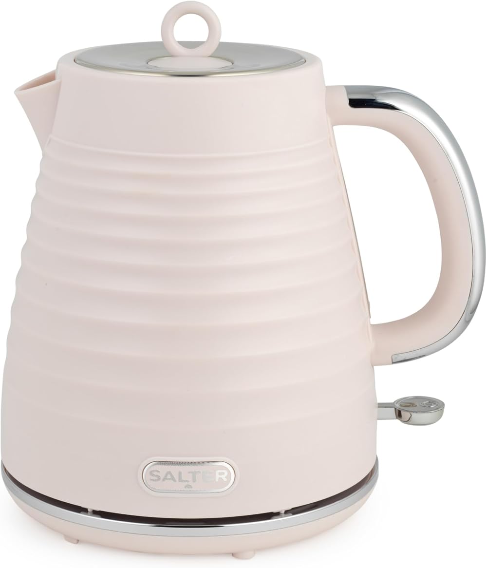 Salter Ripple Rapid Boil Kettle 1.7L 3kW 360° Swivel Base Pink