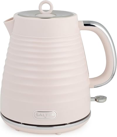 Salter Ripple Rapid Boil Kettle 1.7L 3kW 360° Swivel Base Pink