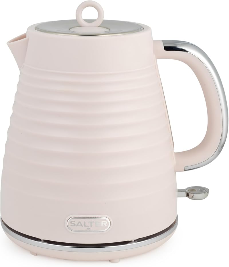 Salter Ripple Rapid Boil Kettle 1.7L 3kW 360° Swivel Base Pink