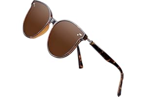Arjien Women's Sunglasses Polarized UV Protection 2024 Trendy Retro Round Ladies Sunglasses