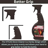 Vitcas 650 ml Stove Glass Cleaner for Fireplace BBQ Log Burner Wood Burner view 6