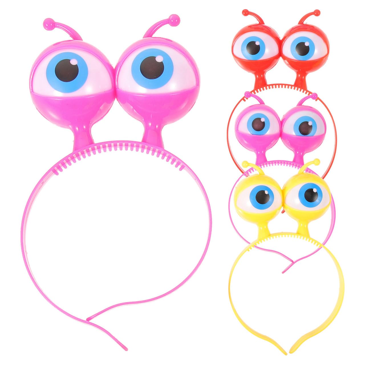 STOBOK Led Flashing Headband with Big Eyes Light up Hair Hoop for Kids Christmas Party Festival & Cosplay Accessories 4 Pieces