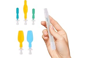 TalkTools Sensi Oral Sensory Therapy Tool with Soft Sensi Jaw Tips (Grey, 5 Tips Set - Grey)