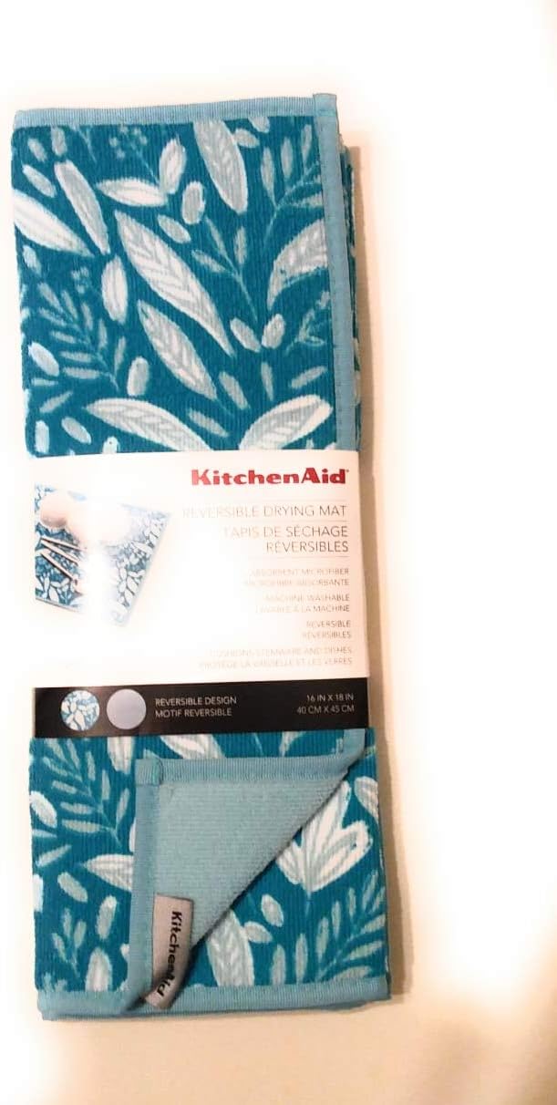 KitchenAid 2Pack Reversible Dish Drying Mat Absorbent Microfiber