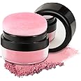 Boobeen Loose Powder Blush Air Cushion, Natural Blusher for Cheeks, Highly Pigmented Blush Makeup Easy to Blend, All Day Wear