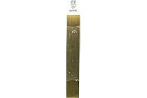K&S Precision Metals Brass Strip 8244 - 0.032" Thick x 2" Wide x 12" Long - DIY Crafts, Electrical, Jewelry Making, Modeling, Made in USA - 1 Strip