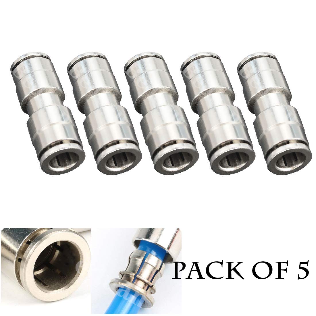 2 Air Suspension System Fittings 1/4" Air Hose Push In To 1/4" 3 - Foto 8