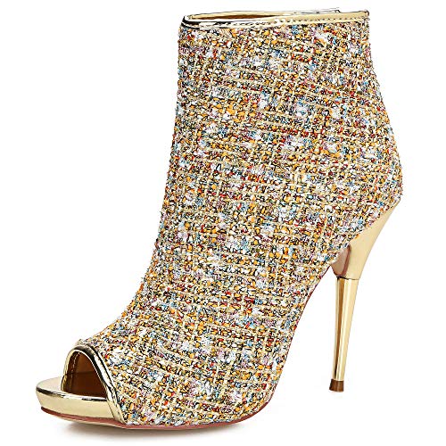 open toe stiletto booties