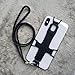 TOOVREN Cell Phone Lanyard Case, Silicone Cell Phone Leash Neck Holder with Detachable Strap for iPhone X/ Xs Max/ Xr/ 8/ 8plus/7 Samsung Note 10 Galaxy S9/S8+ A9 Star, LG Stylo 2,Google Pixel(Black)
