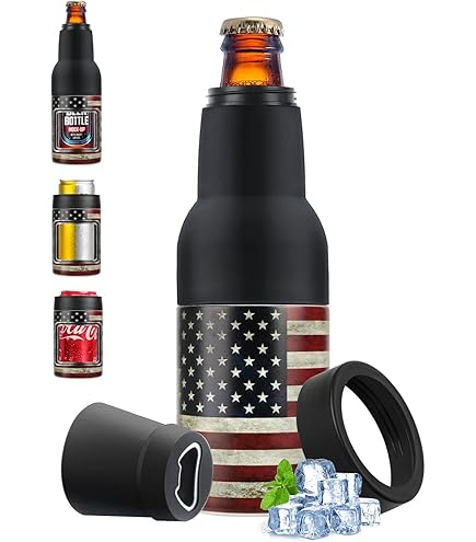 Koozies For Cans 3-in-1 Insulated Can Cooler Fits 12oz-17oz Cans