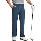 MICHEL ROUEN Mens Golf Pants Fleece Lined Water-Resistant Dress Pants Business Casual Outdoor Winter Pants for Men