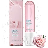 Nicotinamide Facial Spray with Rose, Aloe Extract & Vitamin E, Deep Hydration, Smooth and Hydrated Skin for All Skin Types, 3.38 fl oz