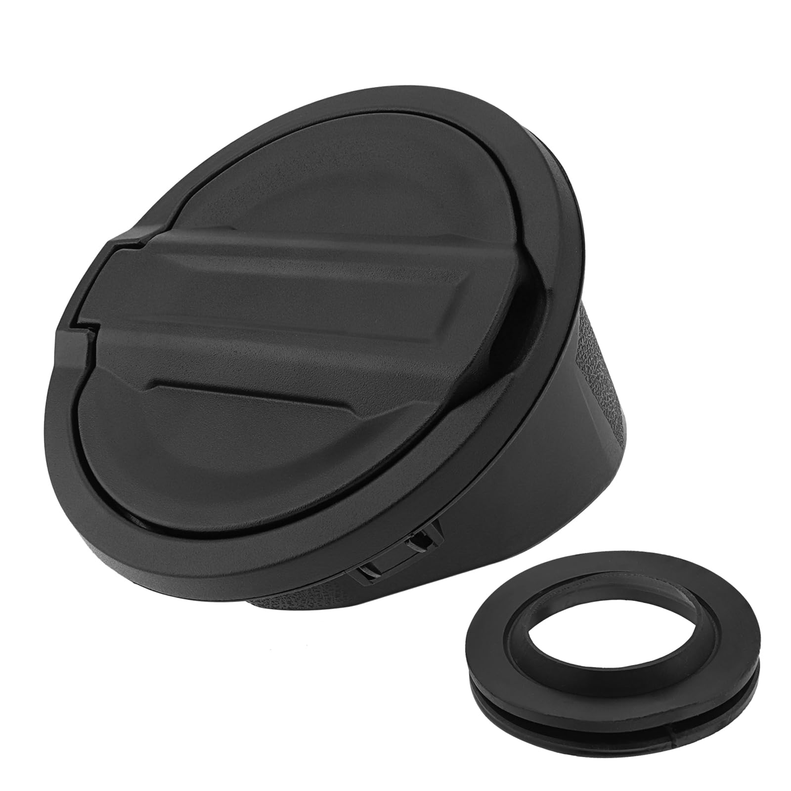 Photo 1 of DriSentri Aluminum Fuel Filler Door Locking Gas Tank Cap Cover Compatible with Jeep Wrangler 2018-2023 JL & Unlimited
