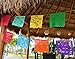 Muunek Large Plastic Papel Picado Banner Mexico Querido 10 Panels 18ft. Long Mexican Fiesta Party Decoration